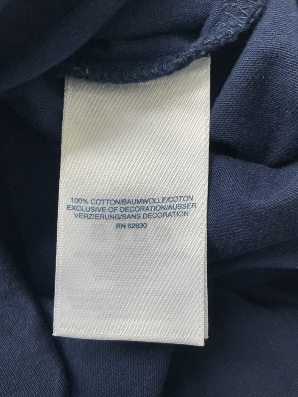 NWOT LAND’S END Navy Blue Women's Dress/Tunic with Cream Embroidery, sleeveless - Picture 8 of 10